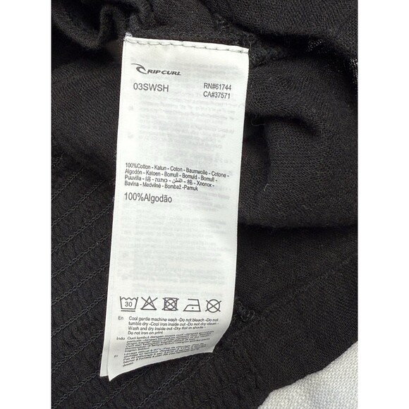 RIP CURL Premium Surf Crop In Black Sz Medium New - Picture 9 of 9